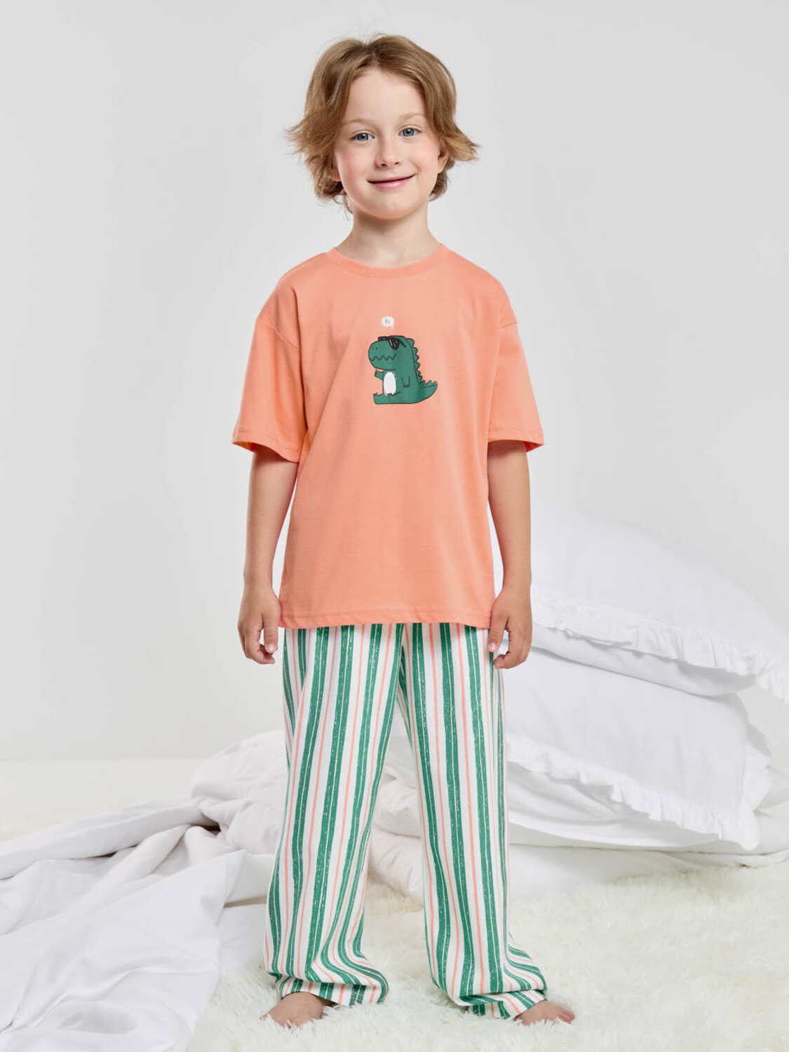 CROCKID Пижама 605371 МП 1694 персиковый