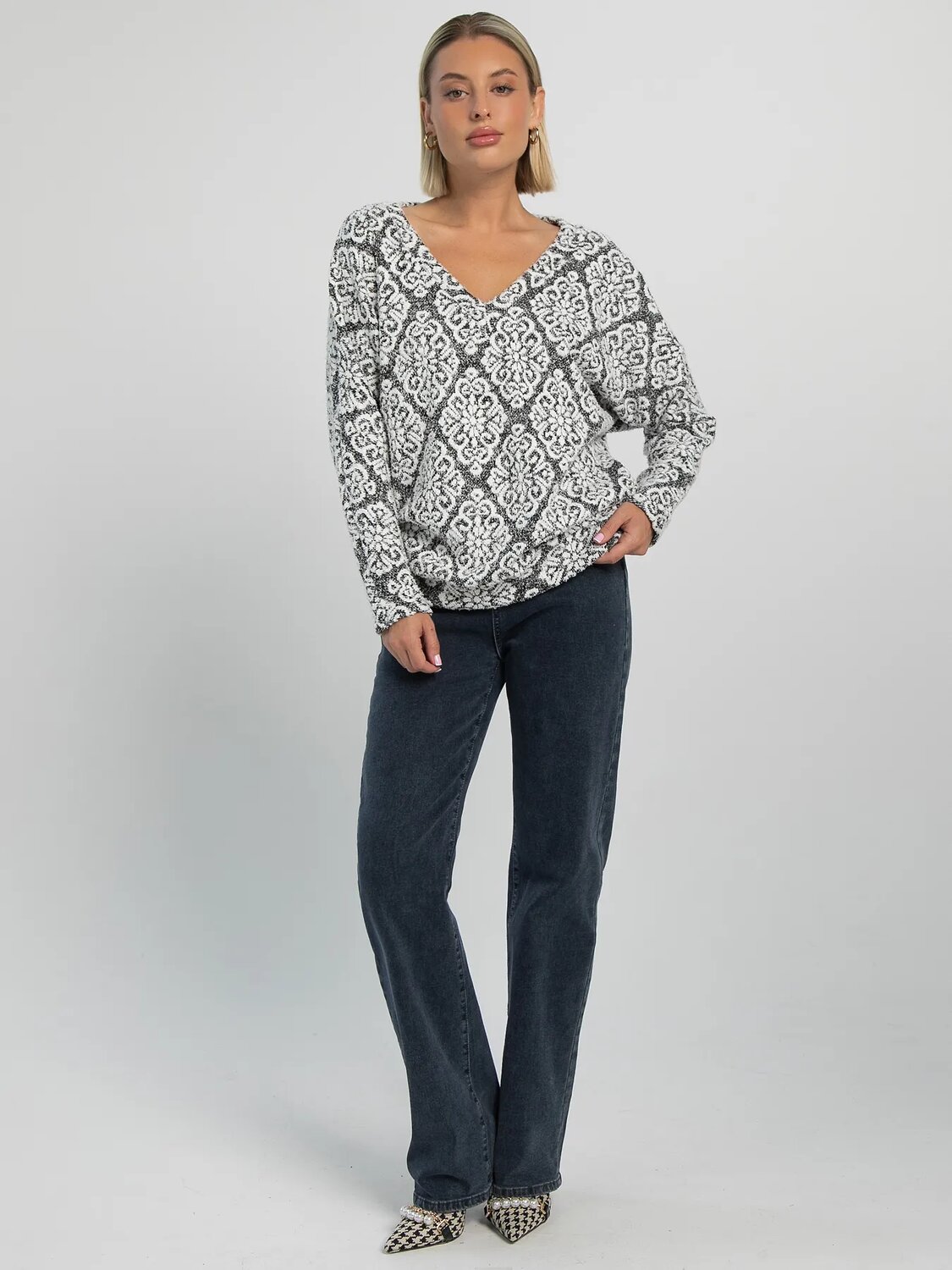 LT Collection Блуза 605550 Б16219-45М Серый