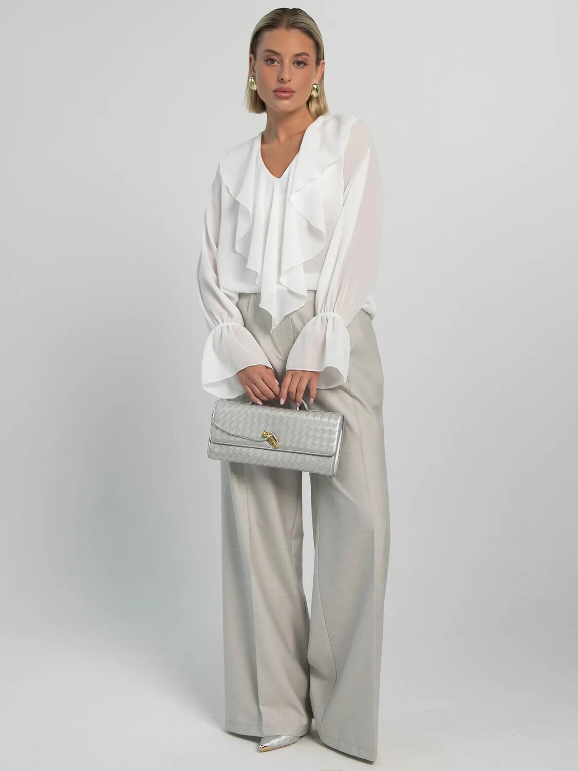 LT Collection Блуза 605560 Б16232-8М Белый