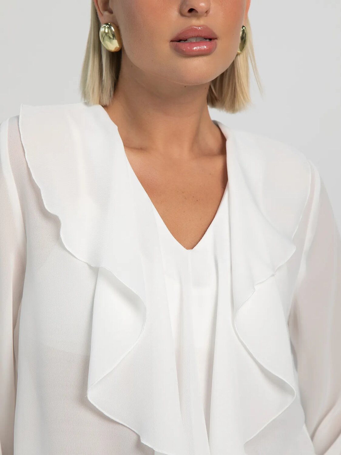 LT Collection Блуза 605560 Б16232-8М Белый
