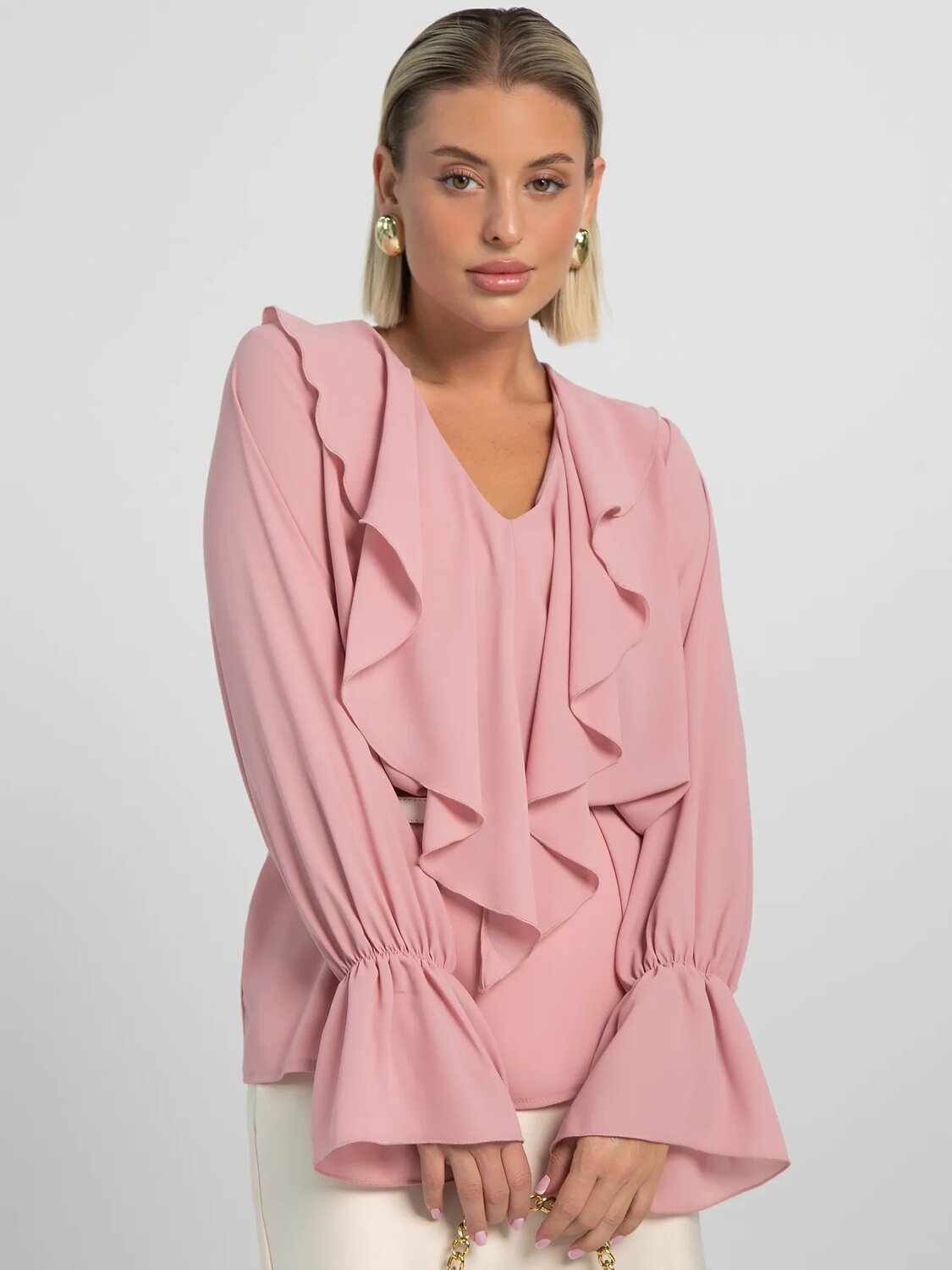 LT Collection Блуза 605562 Б16233-8М Розовый