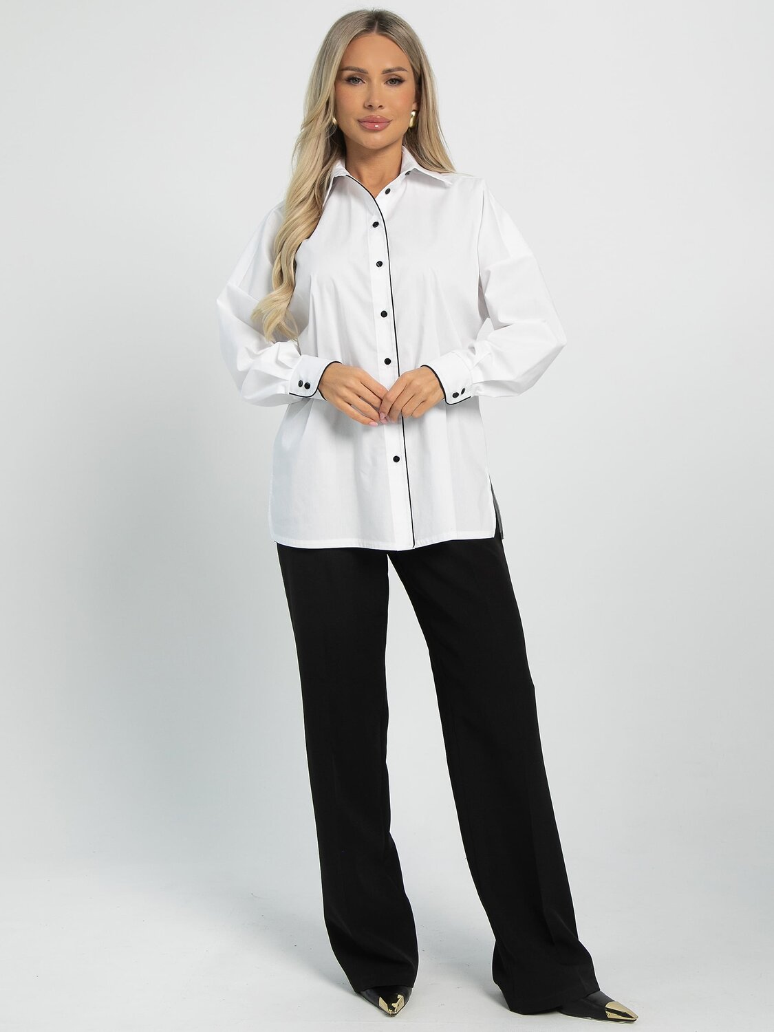 LT Collection Рубашка 605720 Б16253-1М Белый