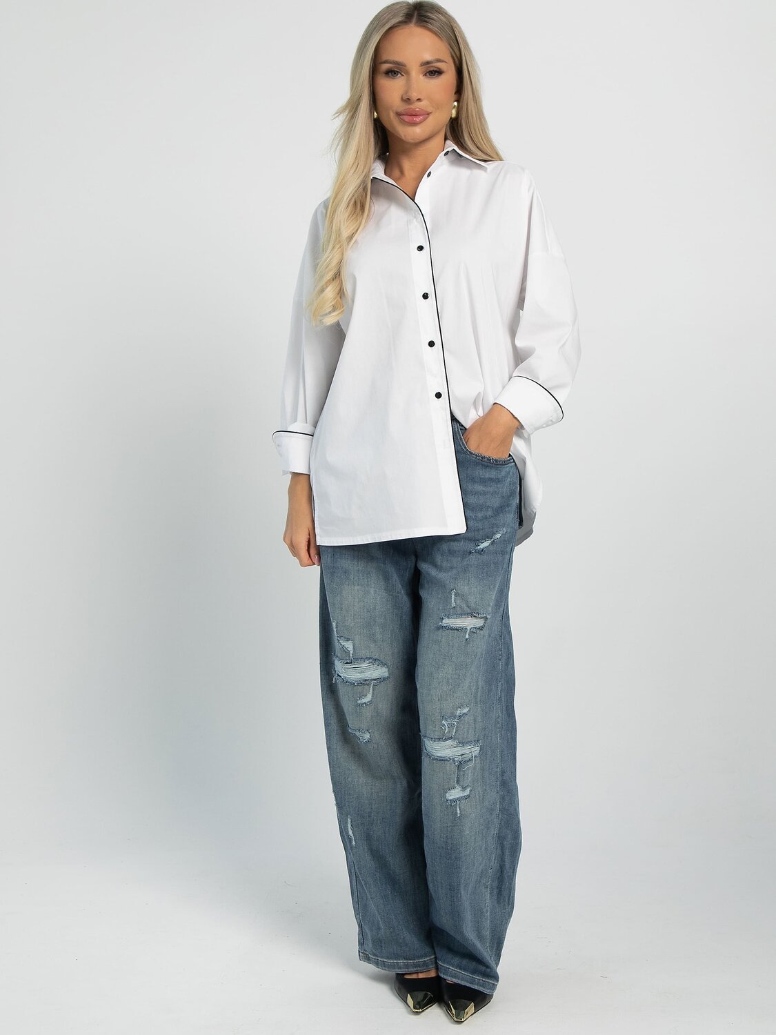 LT Collection Рубашка 605720 Б16253-1М Белый
