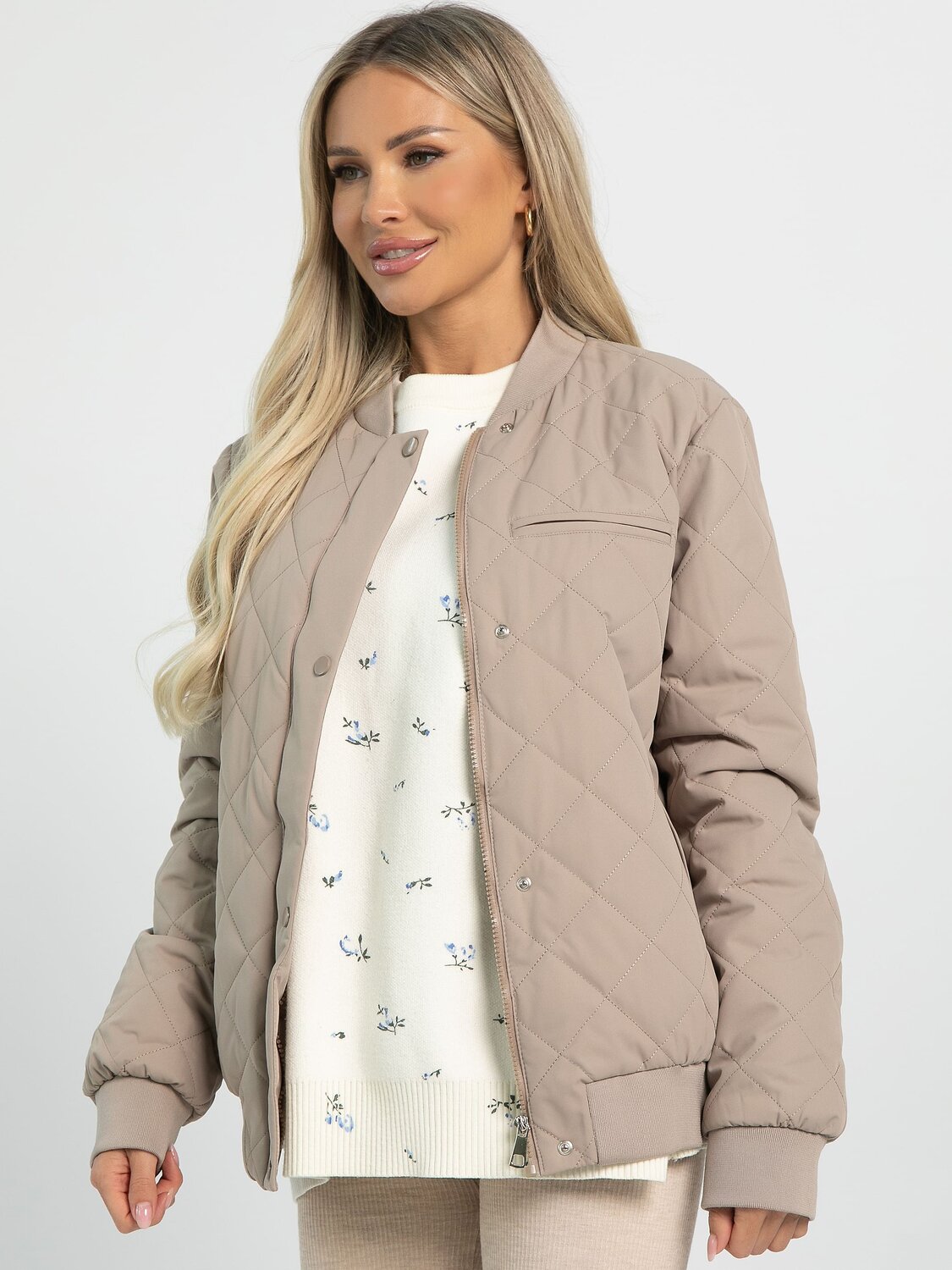 LT Collection Бомбер 605723 Б16290-18М Бежевый