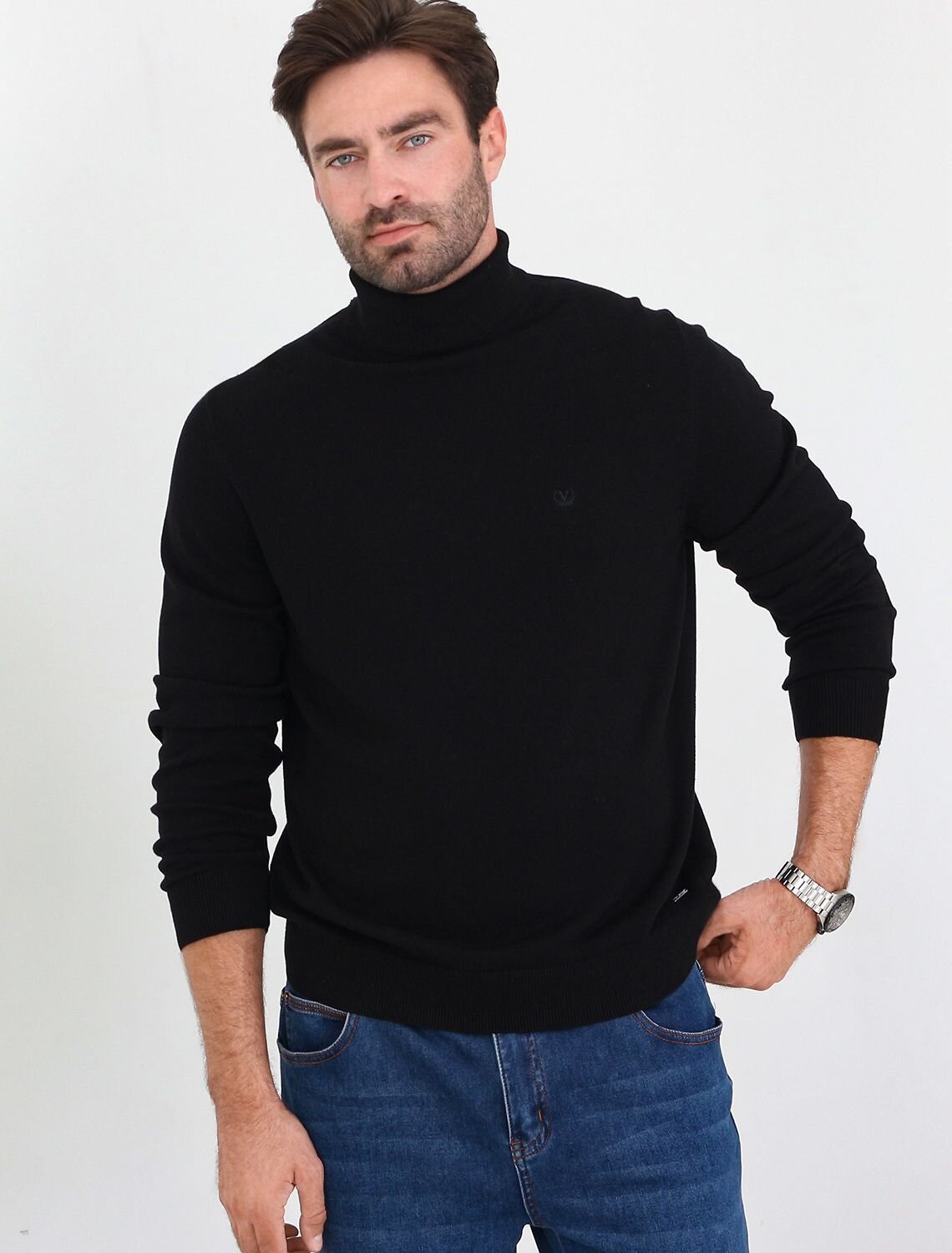VILATTE Свитер 606086 U34.002 черный