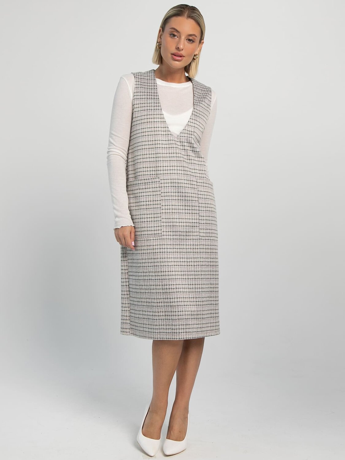 LT Collection Сарафан 606105 П16216-9М Белый