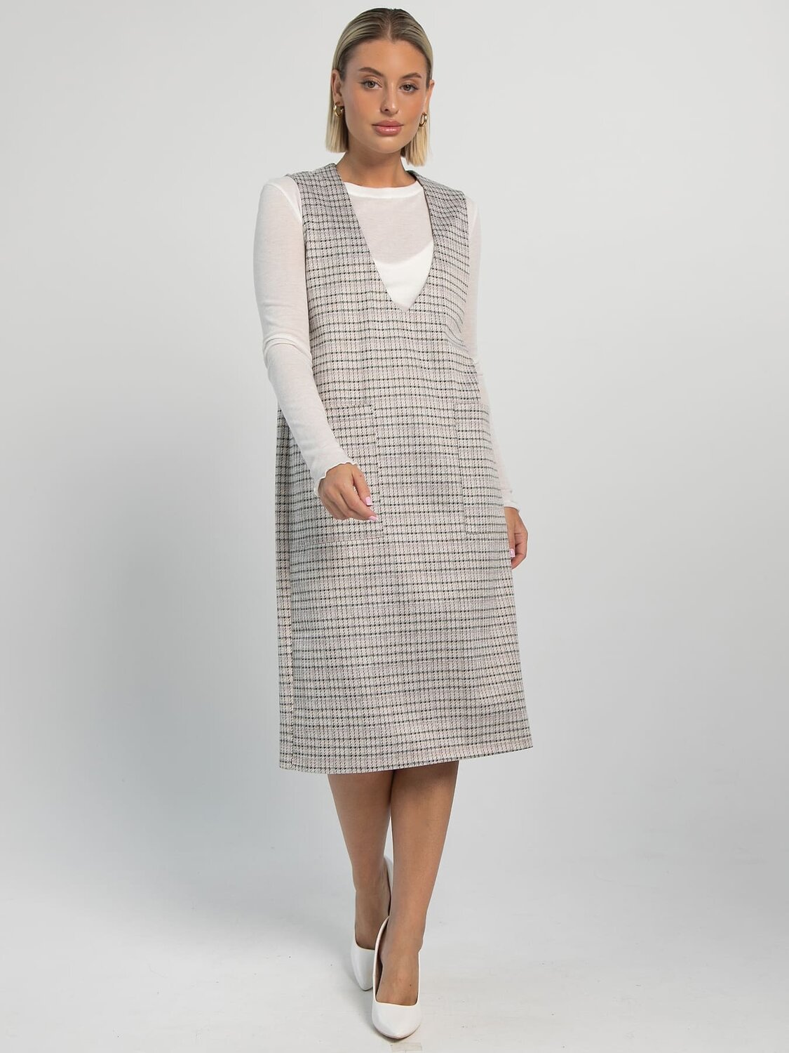 LT Collection Сарафан 606105 П16216-9М Белый