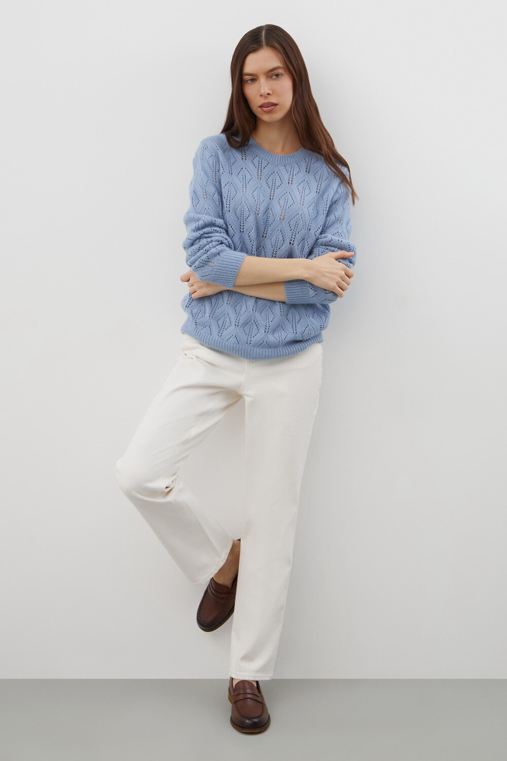 VERY NEAT Джемпер 606177 ЕВ 30345/ш светлый джинс