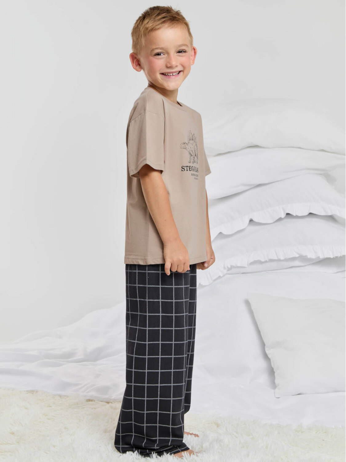 CROCKID Пижама 606196 МП 1694 темно-бежевый