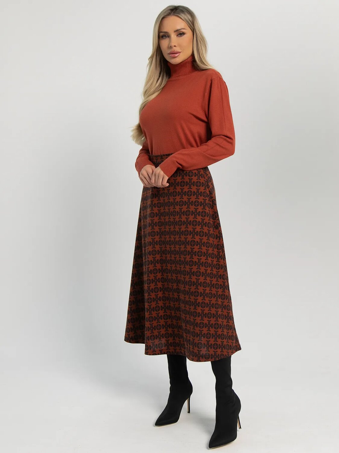 LT Collection Юбка 606202 Ю16237-53М Коричневый