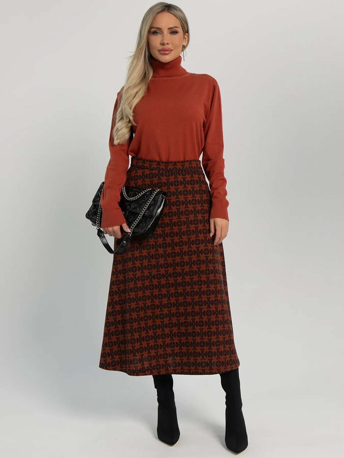 LT Collection Юбка 606202 Ю16237-53М Коричневый