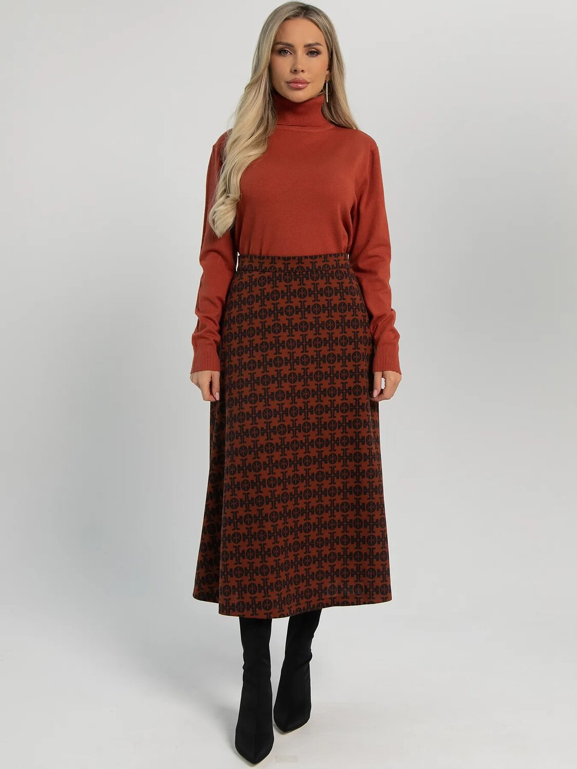LT Collection Юбка 606202 Ю16237-53М Коричневый