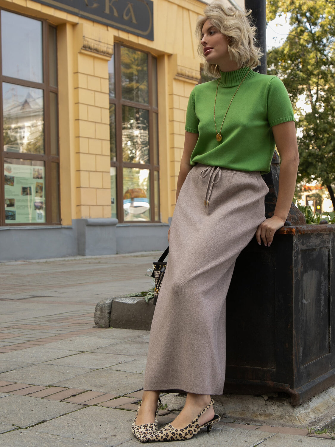 LT Collection Футболка 606566 Б16311-7М Зеленый