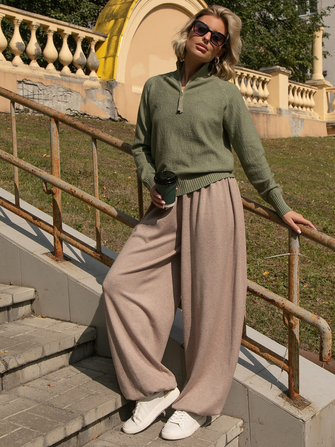 LT Collection Джемпер 606571 Б16319-7М Оливковый