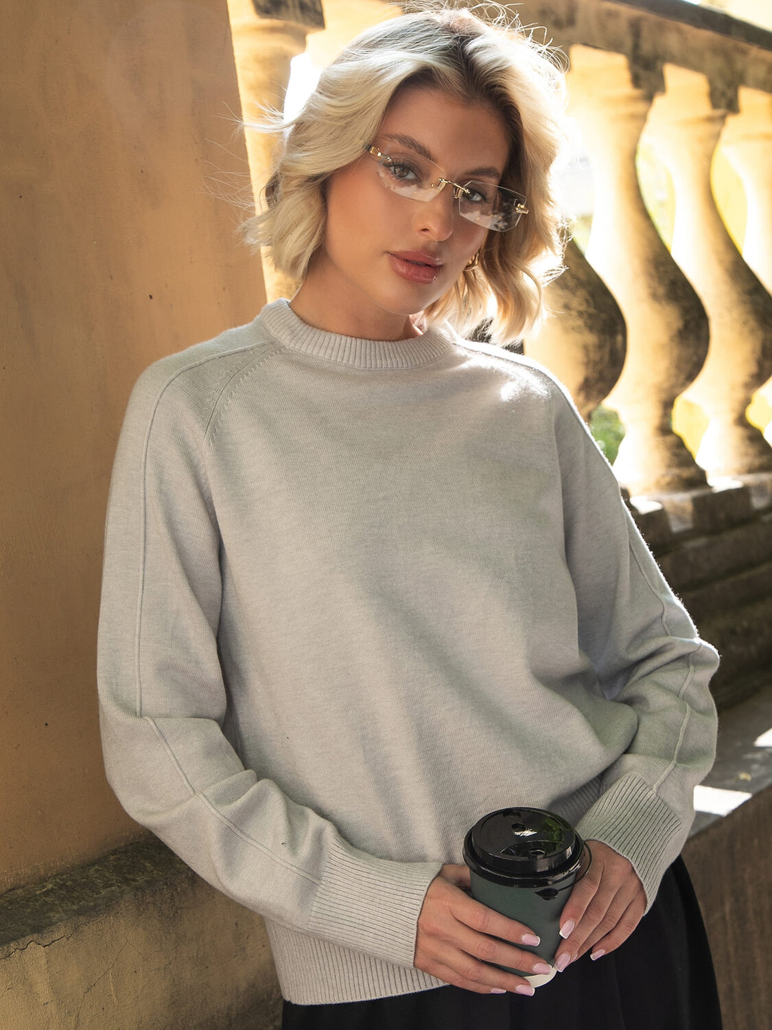 LT Collection Джемпер 606641 Б16308-7М Серый