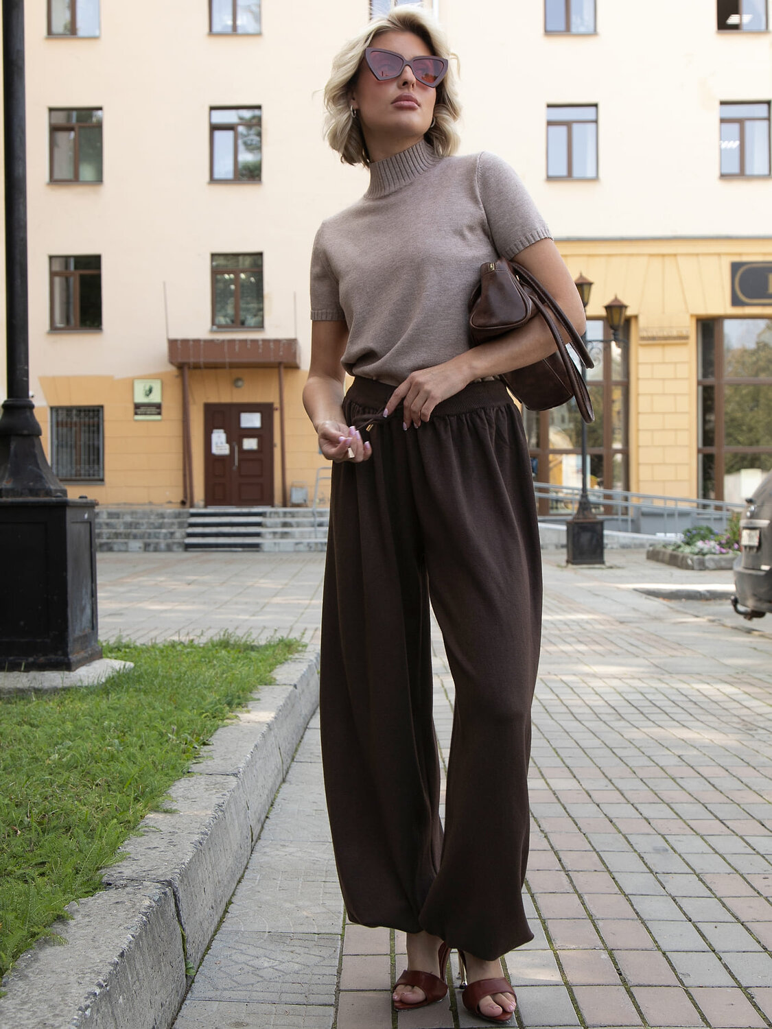 LT Collection Брюки 606646 Б16301-7М Коричневый