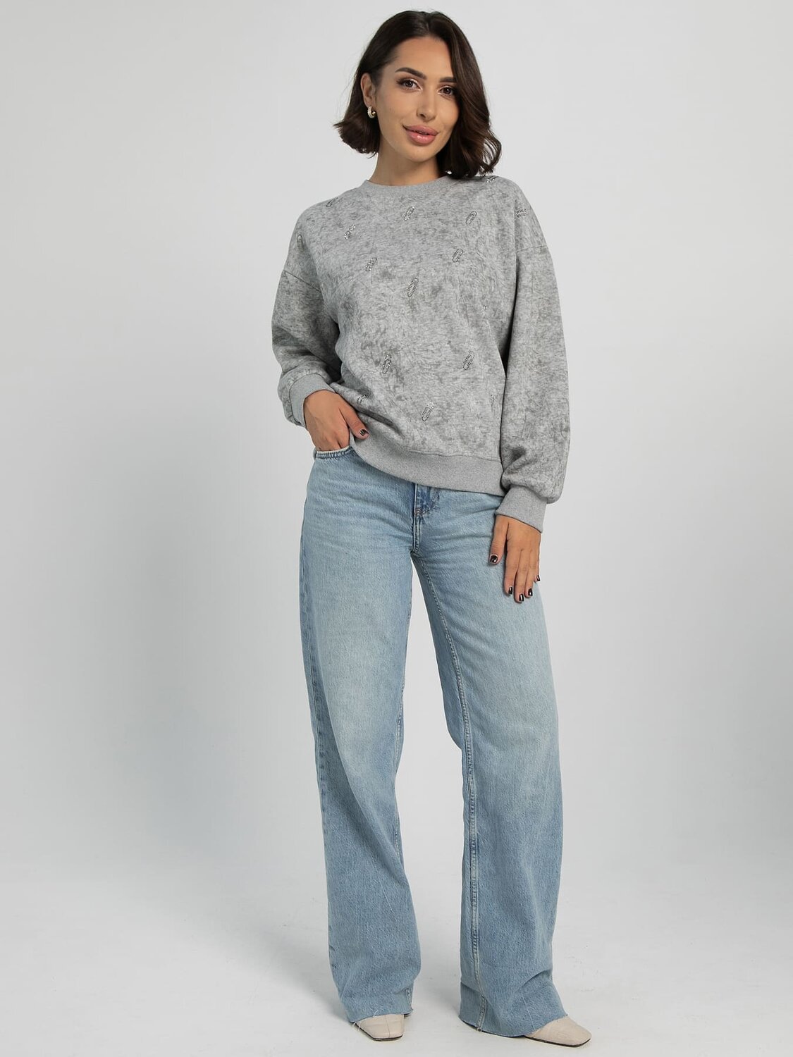 LT Collection Свитшот 606654 Б16336-20М Серый