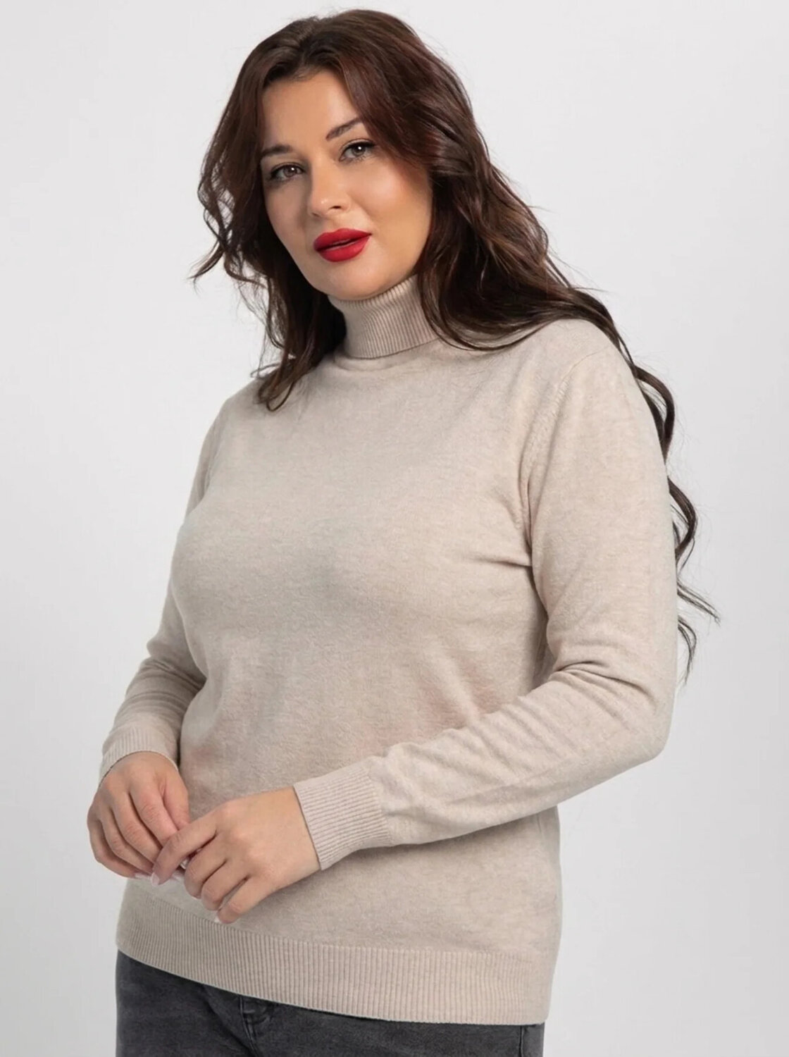 LT Collection Водолазка 606898 Б16200-20М бежевая
