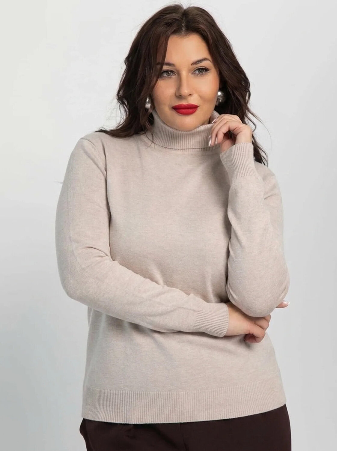 LT Collection Водолазка 606898 Б16200-20М бежевая