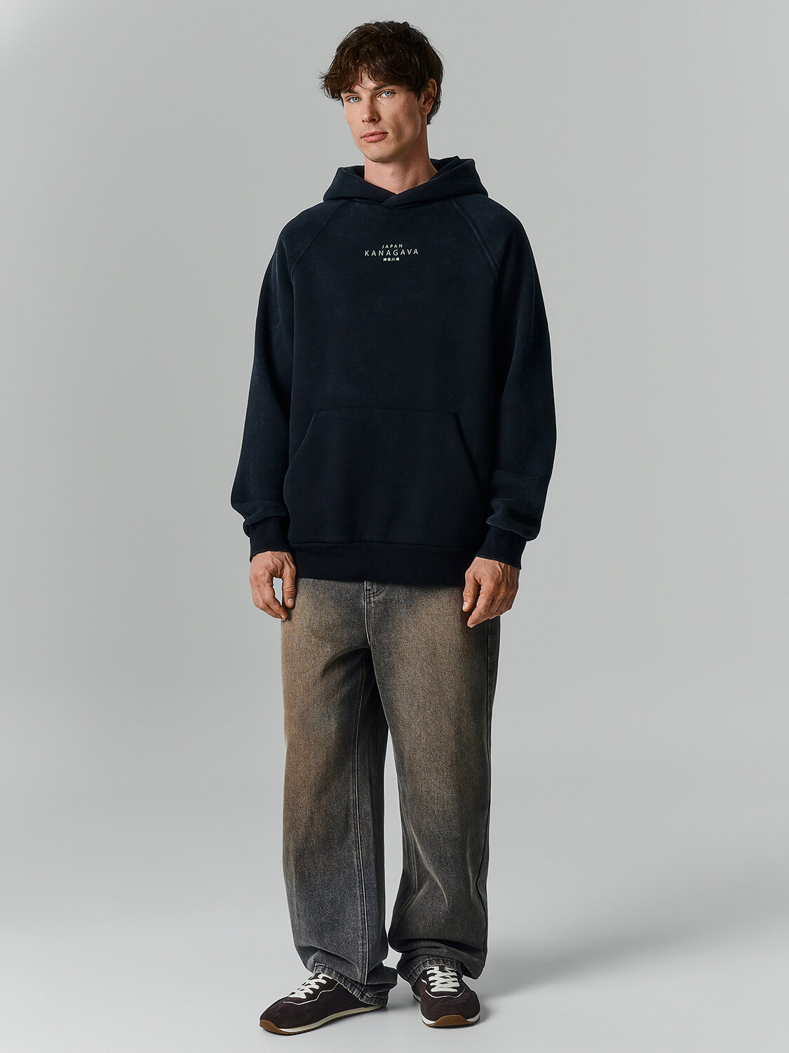 MARK FORMELLE Худи 606919 121825 ACID WASH черный +печать