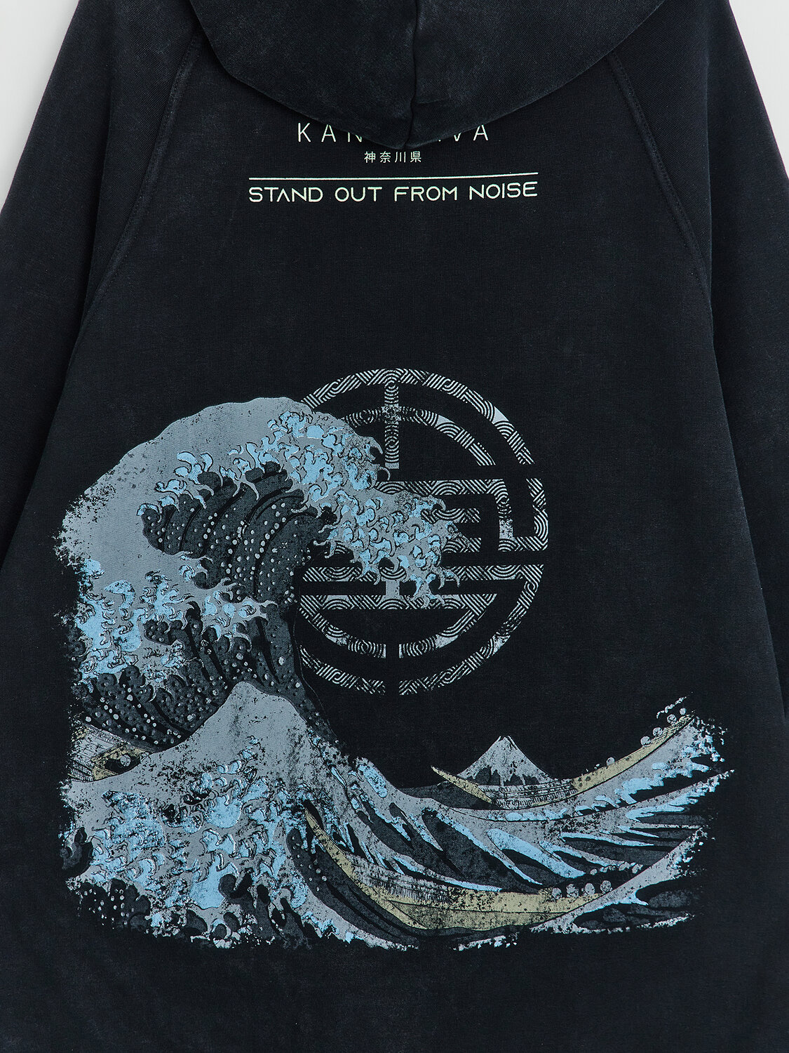 MARK FORMELLE Худи 606919 121825 ACID WASH черный +печать