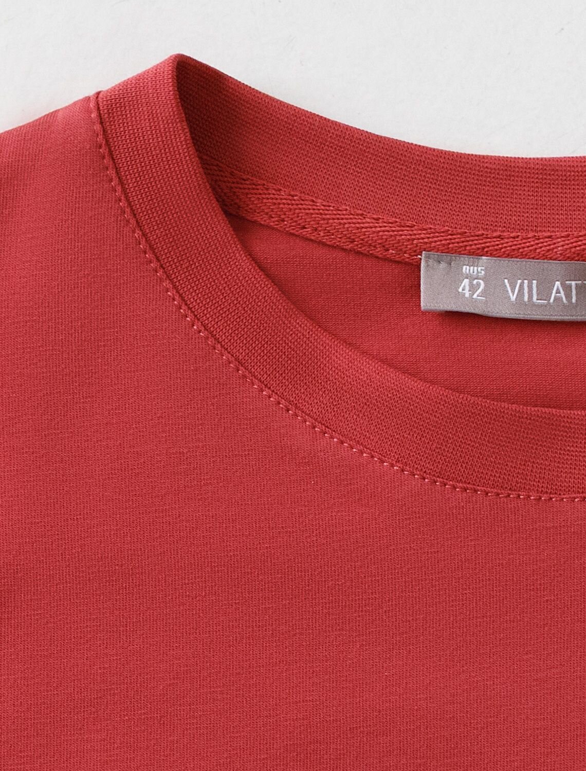 VILATTE Футболка 607425 D49.176 т.красный_vintage