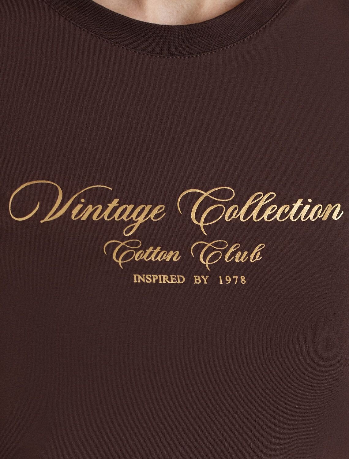 VILATTE Футболка 607427 D49.176 шоколад_vintage