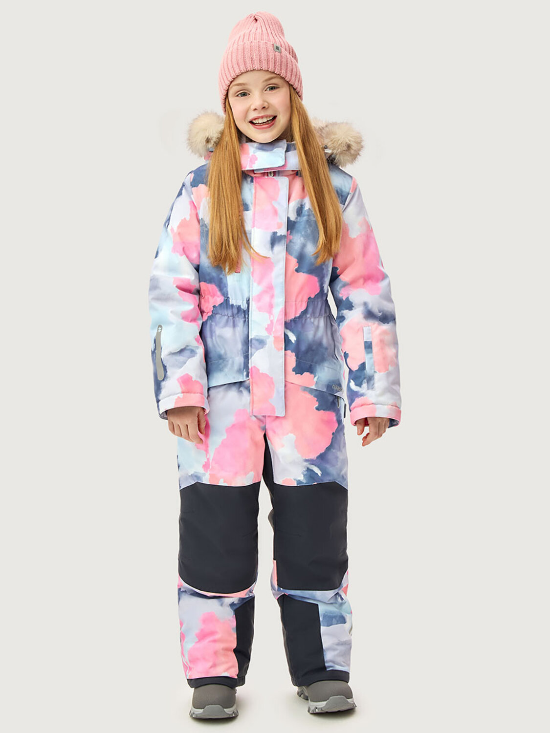 NIKASTYLE Комбинезон 607853 8з1826 фламинго/серый