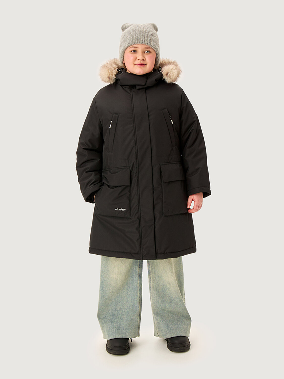NIKASTYLE Парка 607921 п5з6225 черный