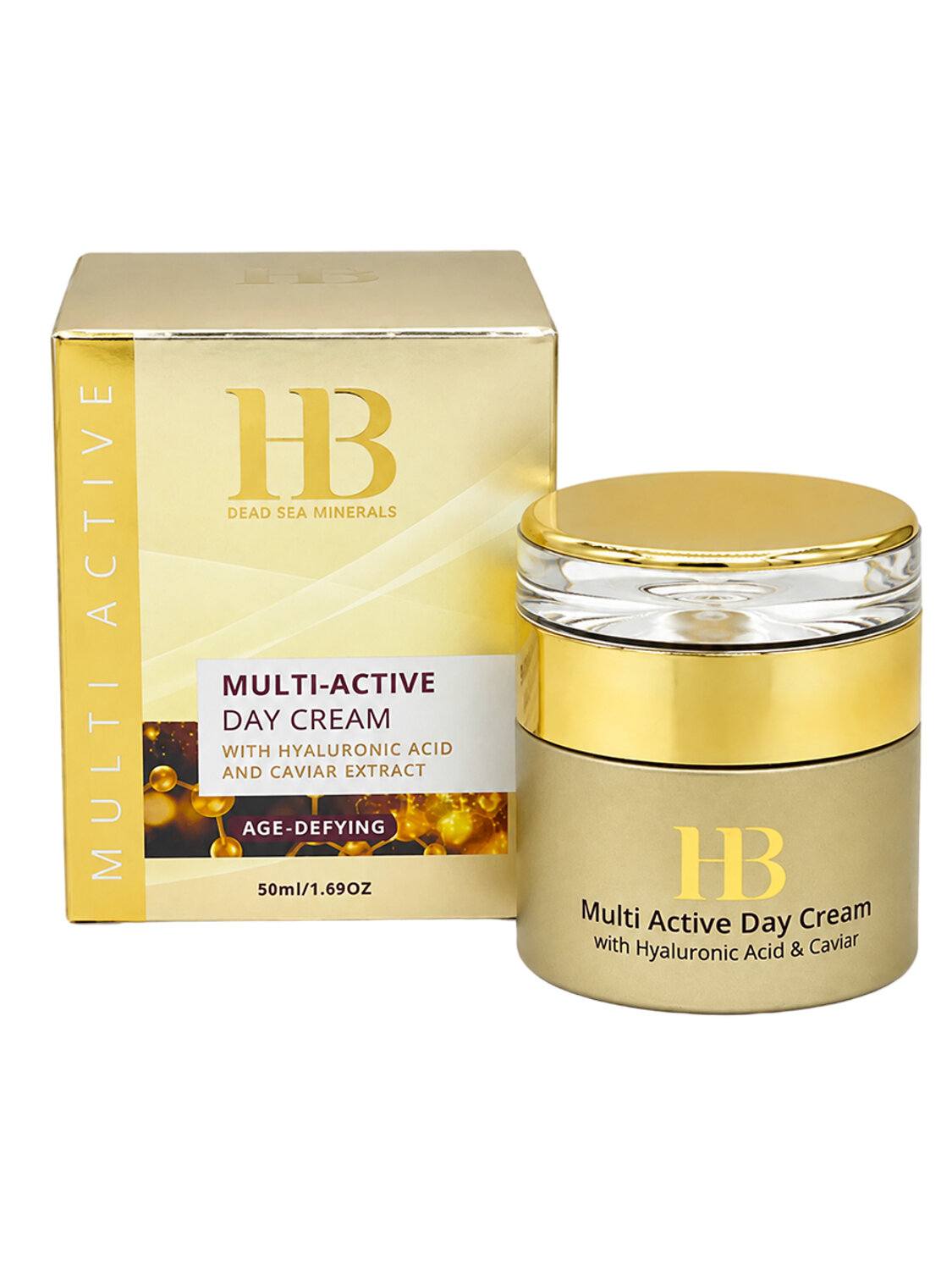 HB (Health & Beauty) Мультиактивный дневной крем для лица с гиалуроновой кислотой и экстрактом черной икры, 50 мл 608589 28633 