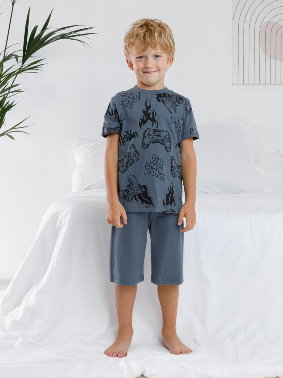 CROCKID Пижама 608865 К 1614 синий