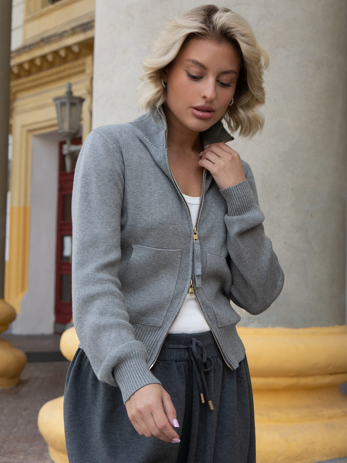LT Collection Джемпер 608940 Б16381-7М Серый