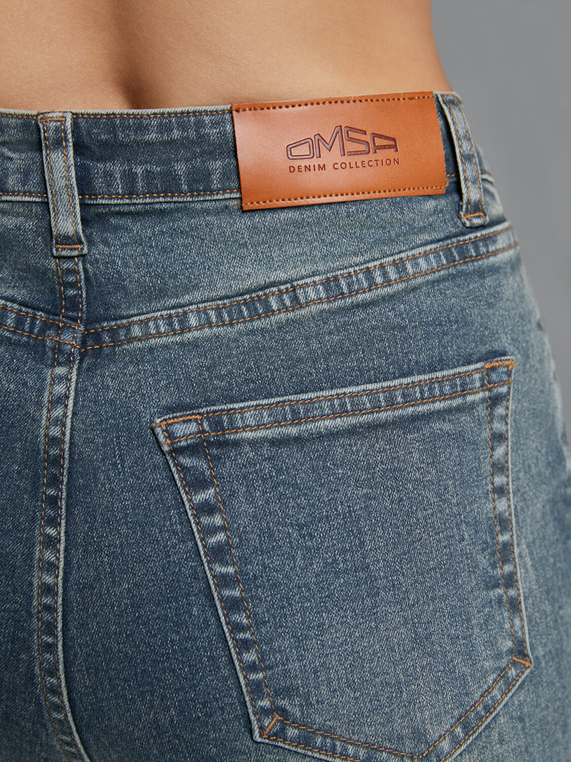 Omsa Джинсы 609318 OmD 1400 STRAIGHT Grigio Jeans Wash (Серый)