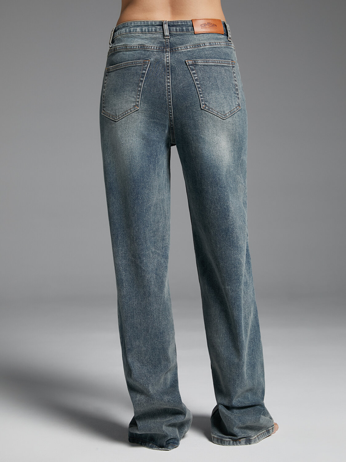 Omsa Джинсы 609318 OmD 1400 STRAIGHT Grigio Jeans Wash (Серый)