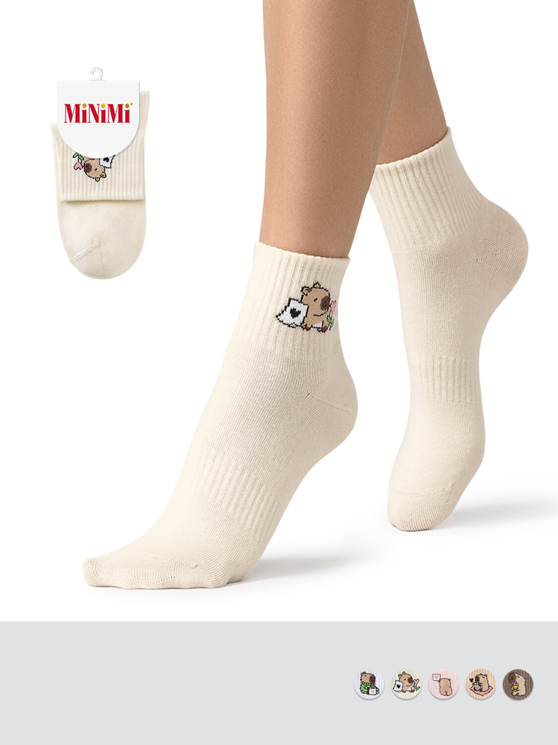 Minimi Носки 609330 MINI TREND 4224 Avorio (Молочный)