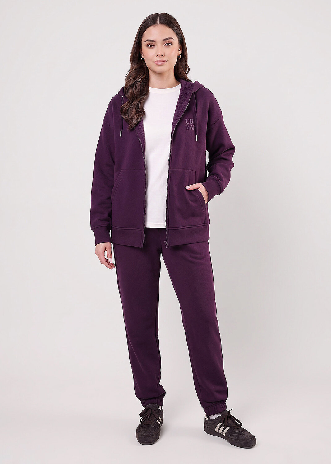 CLEVER Толстовка 609401 LJ16-106 т.фиолетовый