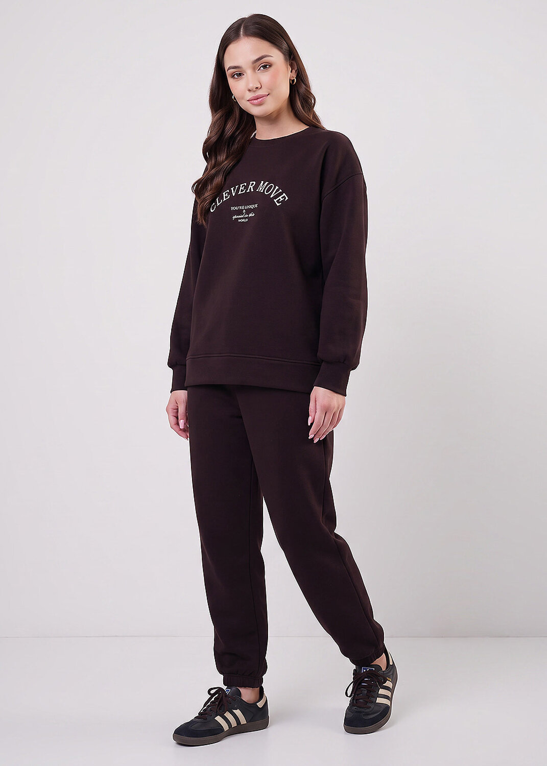 CLEVER Джемпер 609403 LSW16-106 т.коричневый