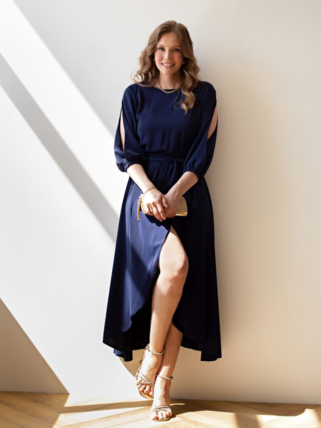 LT Collection Платье 609618 П16367-1М синий