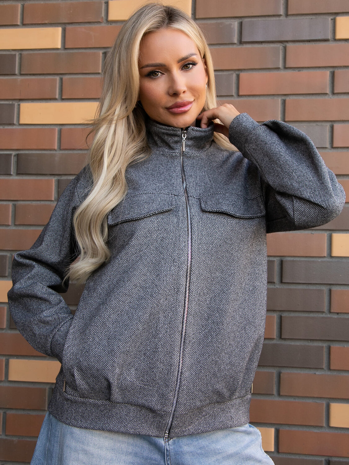 LT Collection Жакет 609620 Б16326-1М Серый