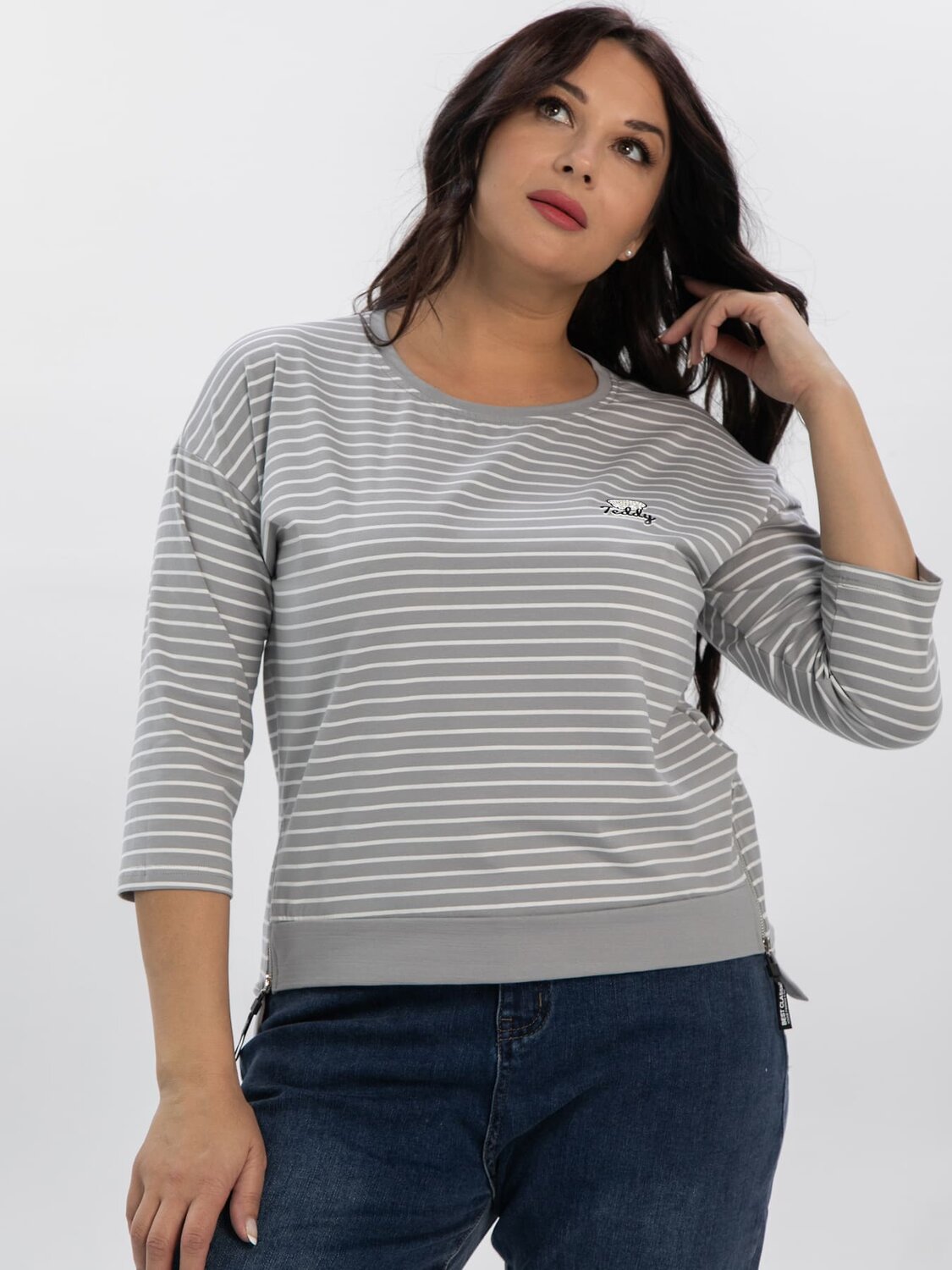 LT Collection Блуза 609834 Б16376-20М Серый