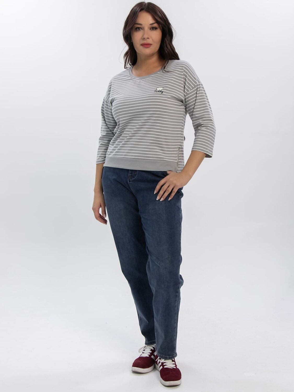 LT Collection Блуза 609834 Б16376-20М Серый