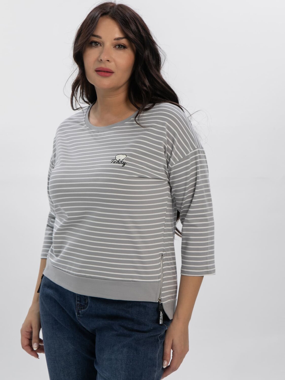 LT Collection Блуза 609834 Б16376-20М Серый