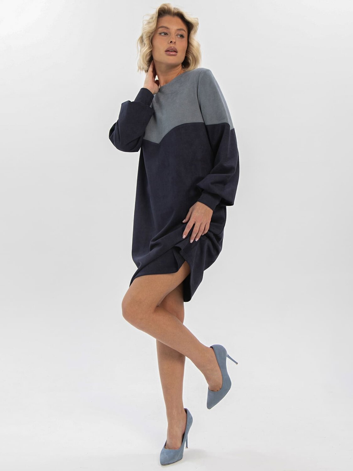 LT Collection Платье 609844 П16405-1М Синий