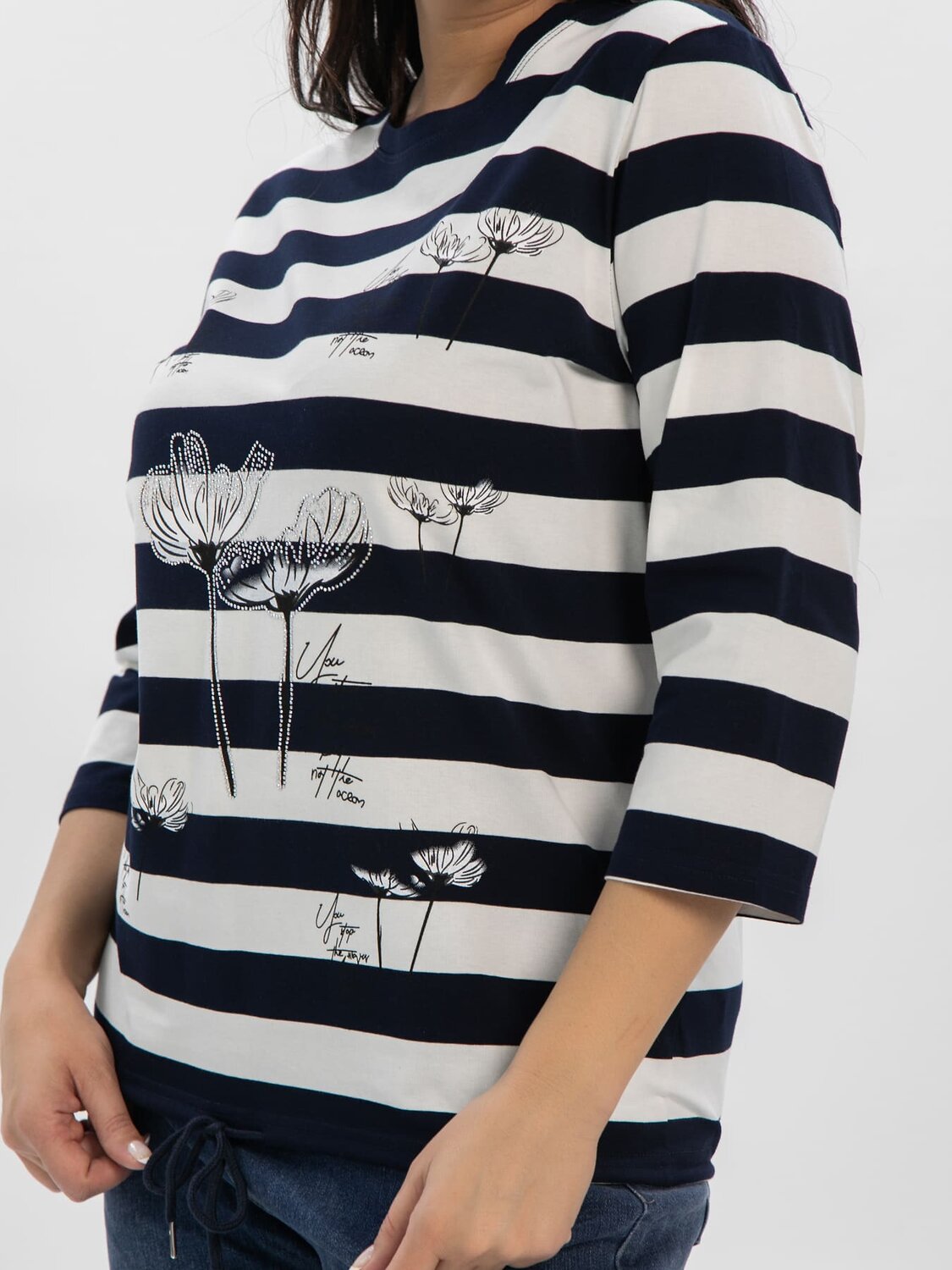 LT Collection Блуза 610275 Б16384-20М Темно-синий