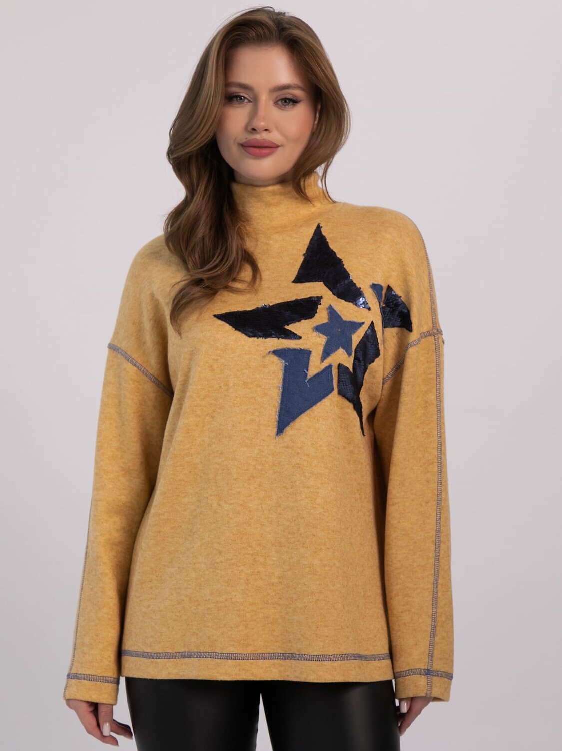 LT Collection Джемпер 610278 Б16327-1М Желтый
