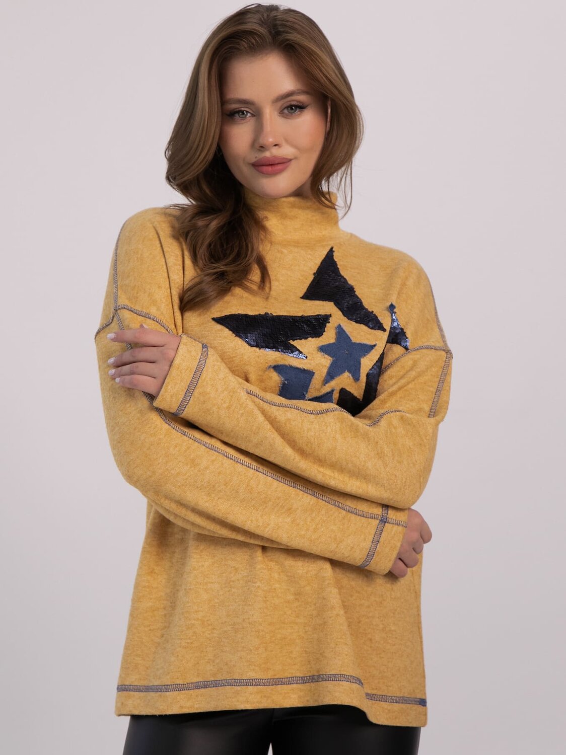 LT Collection Джемпер 610278 Б16327-1М Желтый