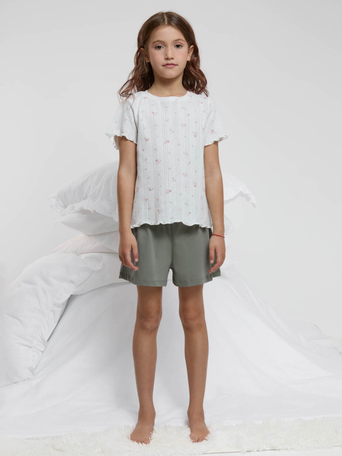 CROCKID Пижама 610328 МП 1688 молочный Н068_4, хаки 6206