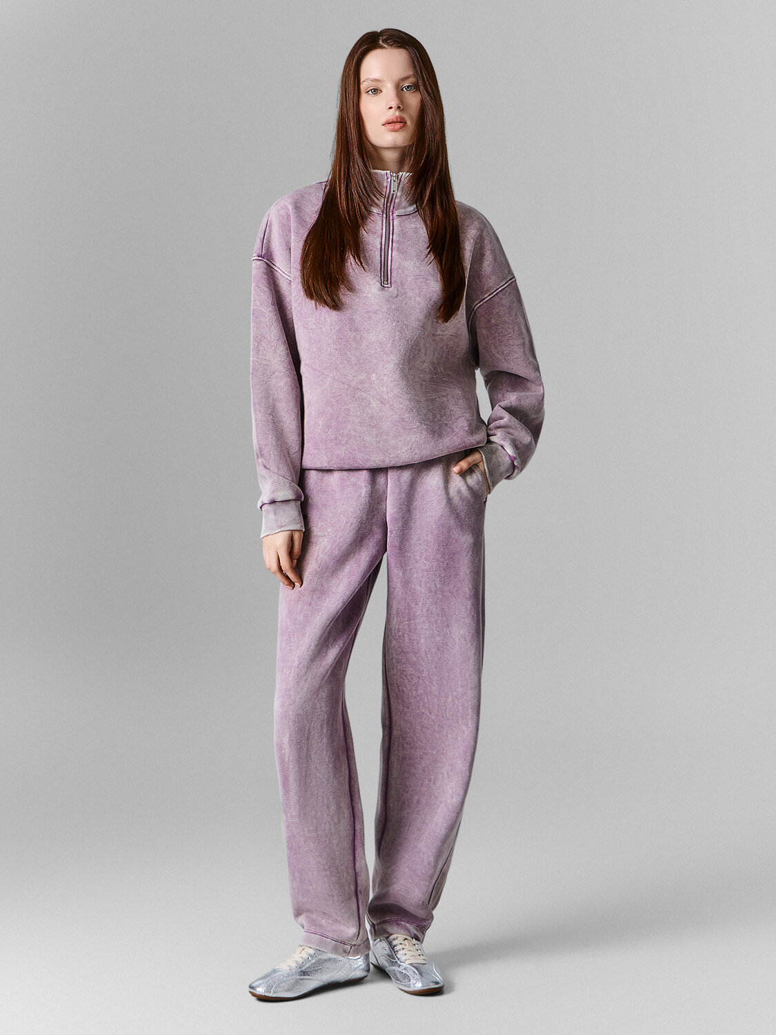 MARK FORMELLE Брюки 610548 182586 ACID WASH виноградный