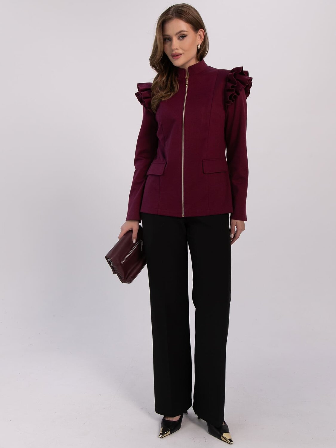 LT Collection Жакет 610750 Б16459-54М Бордо