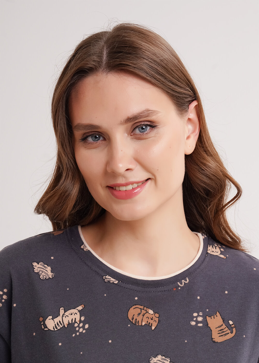 CLEVER Платье 611020 LDR16-1249 т.серый/бежевый